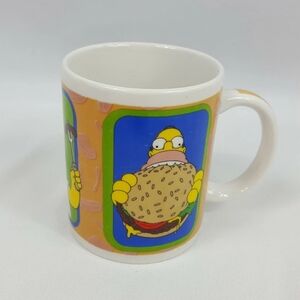 Simpsons Coffee Mug 2006 Homer BBQ Ceramic Cup Tea Hot Chocolate Fox TV